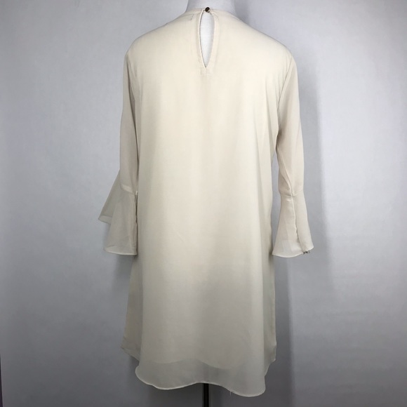 🎁 Sweet Sixteen Off White Scoop Neck Women’s Embroidered Tunic Top/Dress - Picture 5 of 5